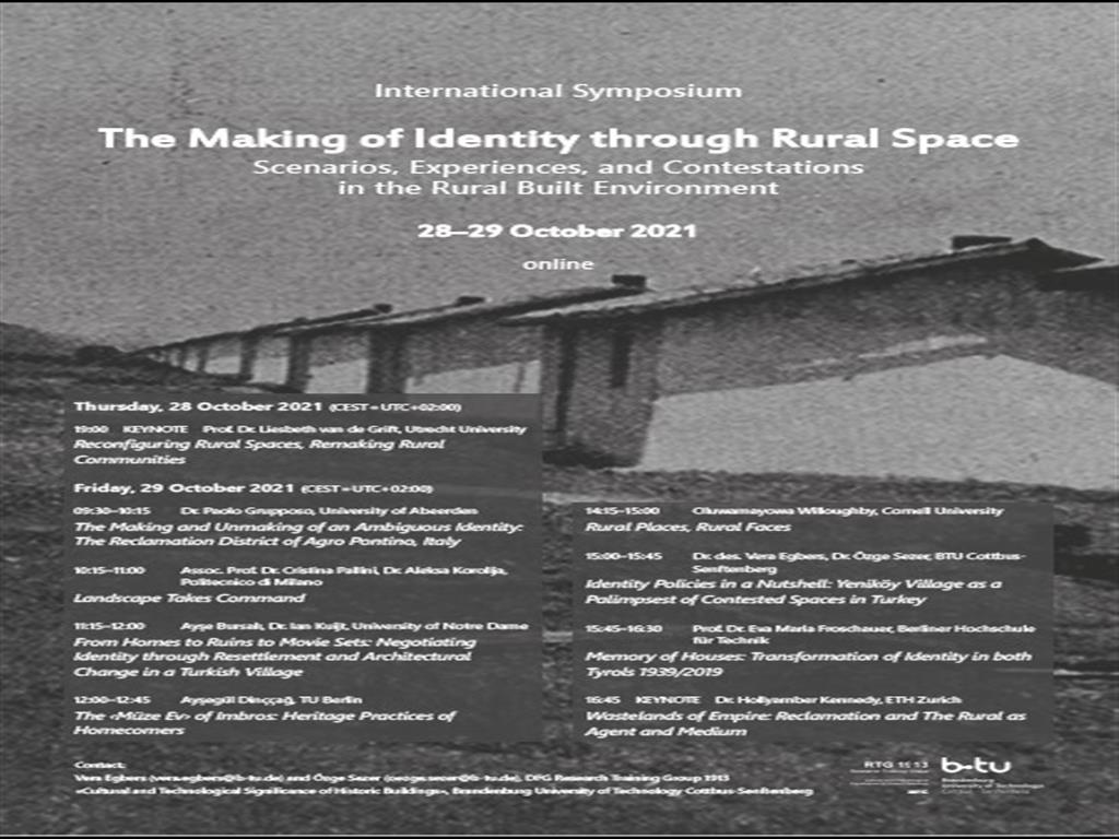digital Symposium "The Making of Identity through Rural Space. Scenarios, Experiences, and Contestations in the Rural Built Environment" 28–29 October